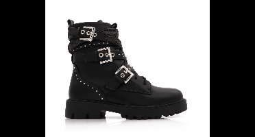 Biker Boots Met Riempjes En Gespen