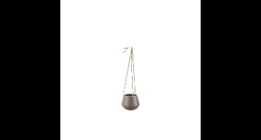 Bloempot Hangend Skittle Small, Mat, Warm Grijs