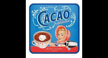 Cacao Addicted - Metalen Onderzetter