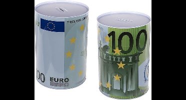Eurobiljet XL Spaarpot, Blik - 100 Euro