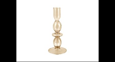 Glazen Kandelaar Glass Art Bubbles, Bruin (Medium)