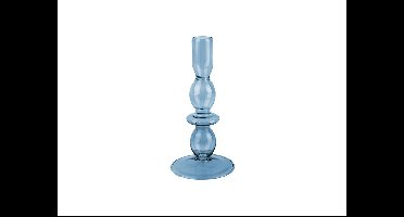 Glazen Kandelaar Glass Art Bubbles, Blauw (Medium)