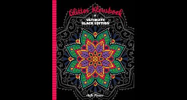 Glitter kleurboek Ultimate Black Edition - Night Flowers