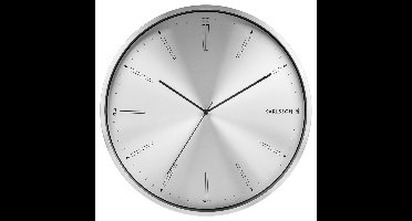 Karlsson Distinct Wandklok - geborsteld staal - 40cm