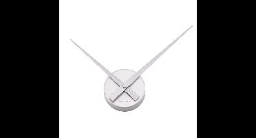 Karlsson Little Big Time Mini wandklok - zilver - 44cm