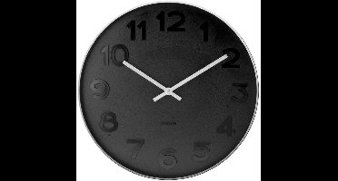 Karlsson Mr. Black Numbers wandklok - zwart - 37,5 cm