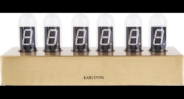 Karlsson Tafelklok Cathode Metaal, Goud