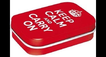 Keep Calm And Carry On - Pepermunt Doosje