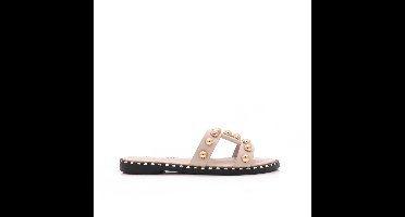 Kiki Slippers, Nude/Goud