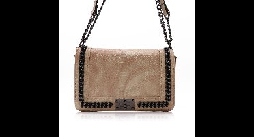 Lamonaca Snake, Dames schoudertas, Beige