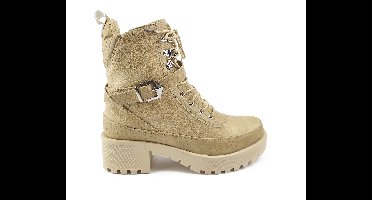 LV-2 Desert Boots Met Croco Print, Beige