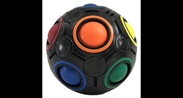 Magic Rainbow Puzzel Ball Fidget Toy, Zwart