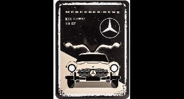 Mercedes-Benz 300SL Gullwing - Metalen Wandplaat