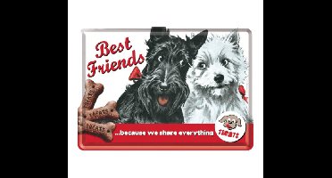 Best Friends - Metalen Postcard