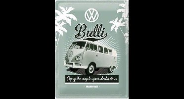 Volkswagen Bulli - Metalen Wandplaat