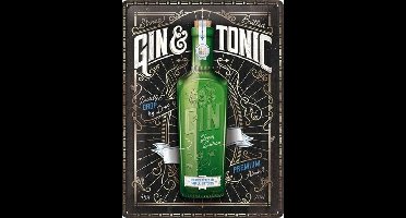 Gin&Tonic Green Edition - Metalen Wandplaat