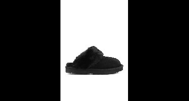 OOG Scuff Suède Pantoffels, Zwart