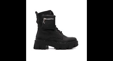 P-Monolith Boots Met Chunky Zolen, Zwart