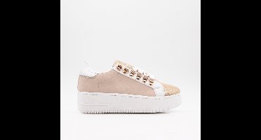 Plateau Sneakers Beige/Gold