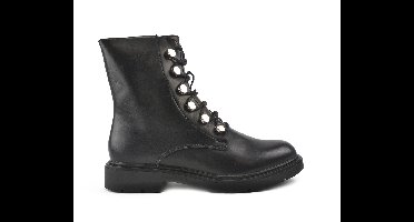 Pulito Veterlaarsjes Zwart