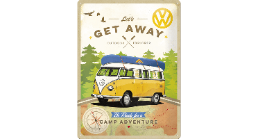 Let's Get Away - Metalen Wandplaat