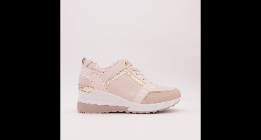 Sneakers Met Verborgen Sleehak, Beige