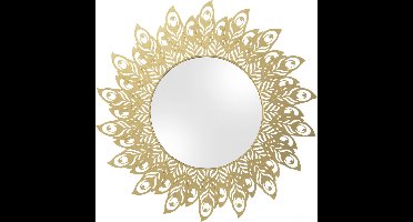 Spiegel Pauwenveren - Goud