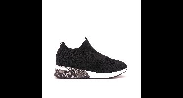 Stretch Knit Sock Sneakers, Zwart