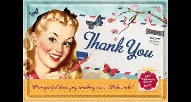 Thank You - Metalen Postcard