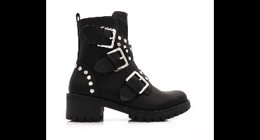 Triple Buckle Boots Met Studs