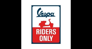 Vespa RIDERS ONLY Magneet