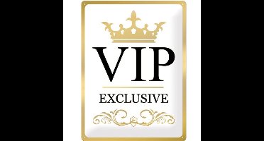 VIP Exclusive - Metalen Wandplaat