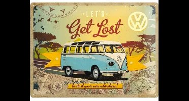 Volkswagen Let's Get Lost - Metalen Wandplaat