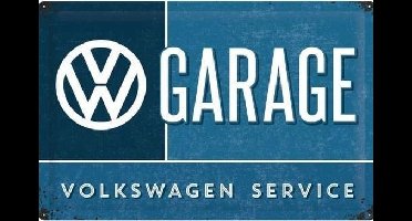 VW Garage - Metalen Postcard