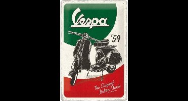 Vespa Original - Metalen Wandplaat