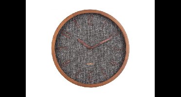 Wandklok Canvas Melange -  Zwart