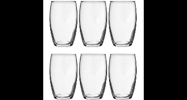 18x stuks ronde waterglazen 360 ml
