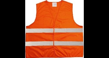 1x Neon oranje veiligheidsvest voor volwassenen