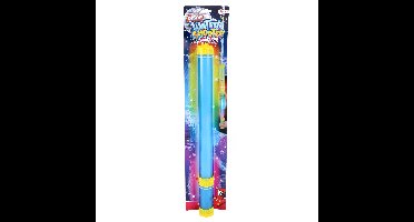 1x Waterpistool/waterpistolen/waterspuit 46 cm met blauw licht