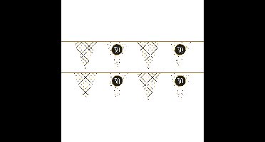 2x Leeftijd vlaggenlijnen verjaardag vlaggetjes 30 jaar papier 600 cm