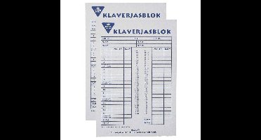 2x Scoreblokken klaverjassen/klaverjasblokken 50 vellen