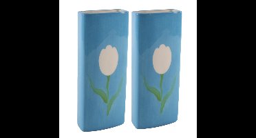 2x Stuks Radiatorbak luchtbevochtiger/waterverdamper - porselein - 20 x 8 cm