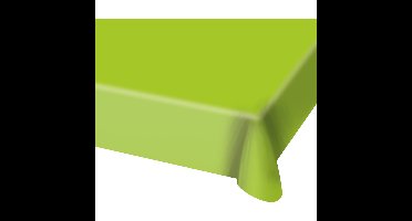 2x Tafelkleed - lichtgroen - plastic - 130 x 180 cm