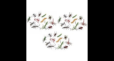 36x Nep beestjes insecten van plastic