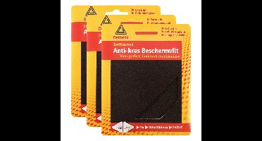 3x deltafix anti-krasvilt - knipvel - zwart - 90 x 100 mm