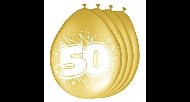 40x Gouden ballonnen 50 jaar getrouwd
