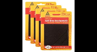 4x deltafix anti-krasvilt - knipvel - zwart - 90 x 100 mm