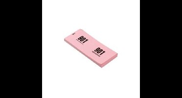 4x nummer blokken- cijfers 1 t/m 1000 - roze - papier - garderobe/loterij