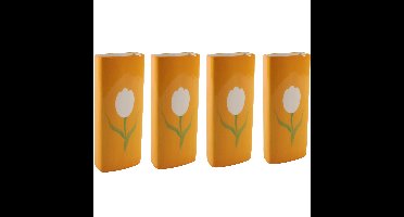 4x Stuks Radiatorbak luchtbevochtiger/waterverdamper - porselein - 20 x 8 cm