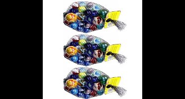 69x Knikker bonken is 3 kilo knikkers